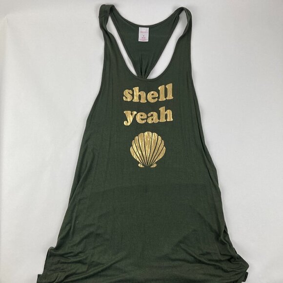 Xhilaration Dress Womens Medium Green Tank Top - Picture 1 of 7